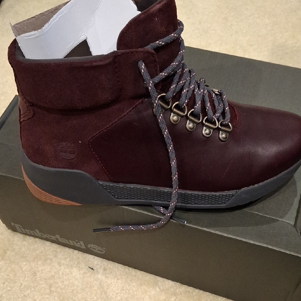 Timberland Burgundy Ankle Boots
